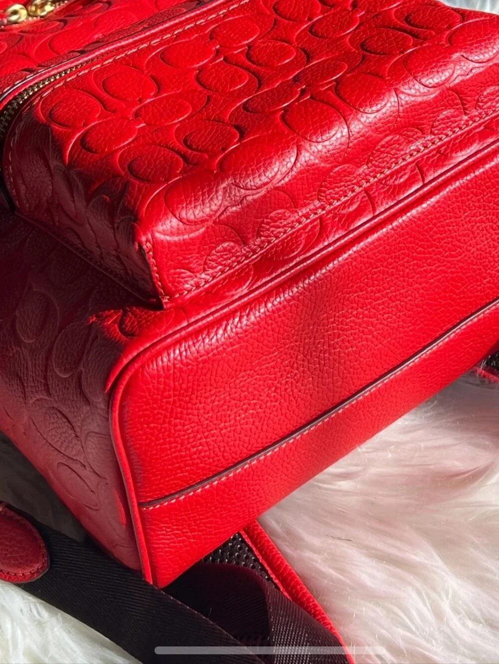 Coach Embossed Debossed Signature Leather Backpack NWT AUTHENTIC BAG